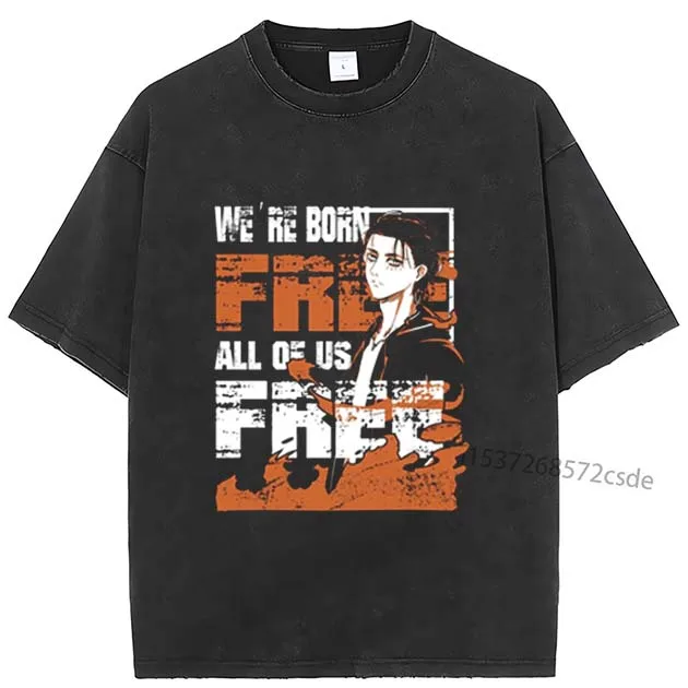 We're born free T Shirt Anime Pure Cotton Clothing Casual Short Sleeve Round Collar Tees T-Shirt Japanese Tee Shirt Men
We're born free T Shirt Anime Pure Cotton Clothing Casual Short Sleeve Round Collar Tees T-Shirt Japanese Tee Shirt Men