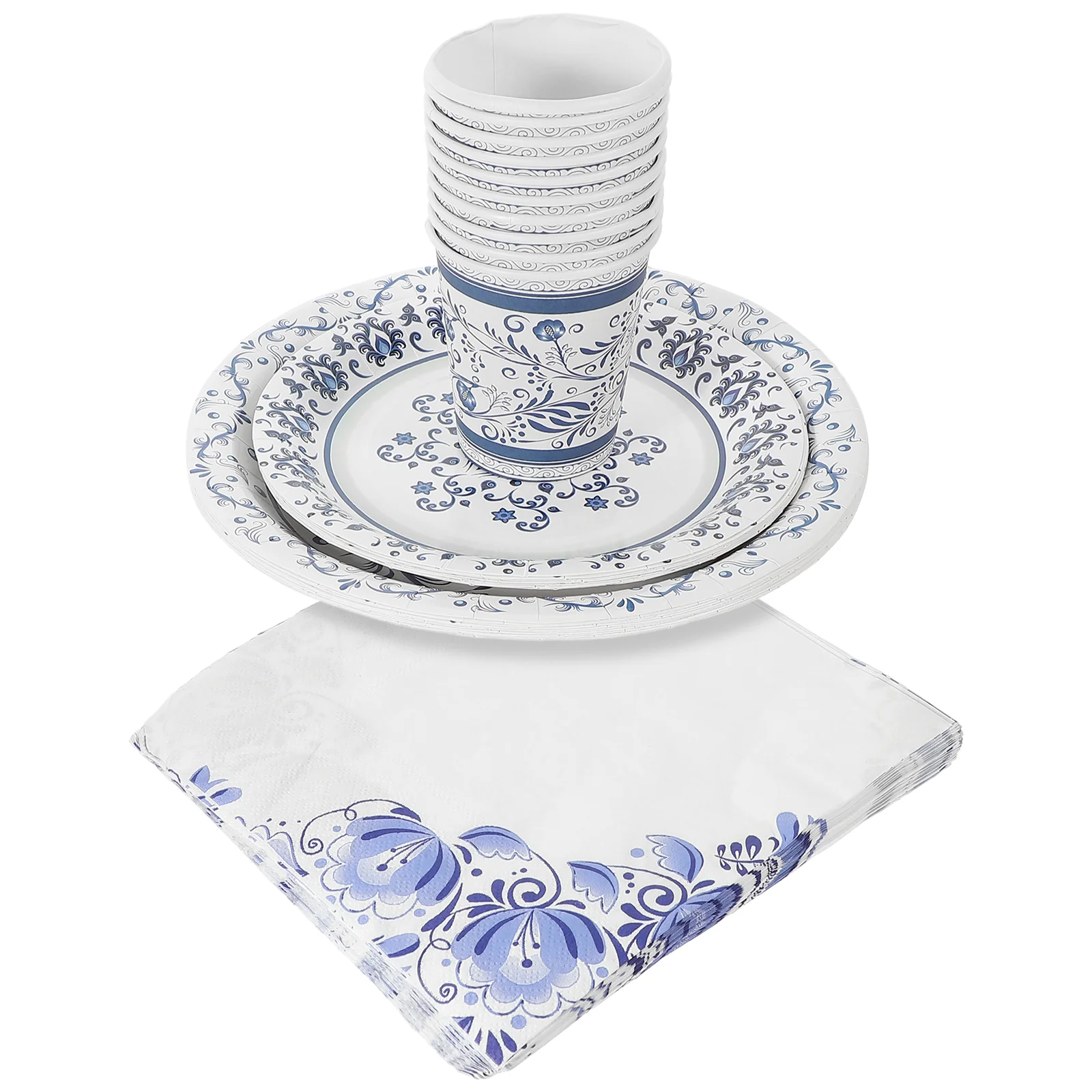 Party Supplies Blue and White Porcelain Theme Paper Plates Tissue Birthday Tableware Disposable
Party Supplies Blue and White Porcelain Theme Paper Plates Tissue Birthday Tableware Disposable