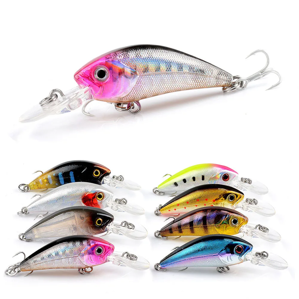 

1PCS Minnow Fishing Lure 58mm 4g Sinking Hard Bait Wobbler Jig Bait Crankbait Carp Striped Bass Pesca Fishing Tackle SwimBait