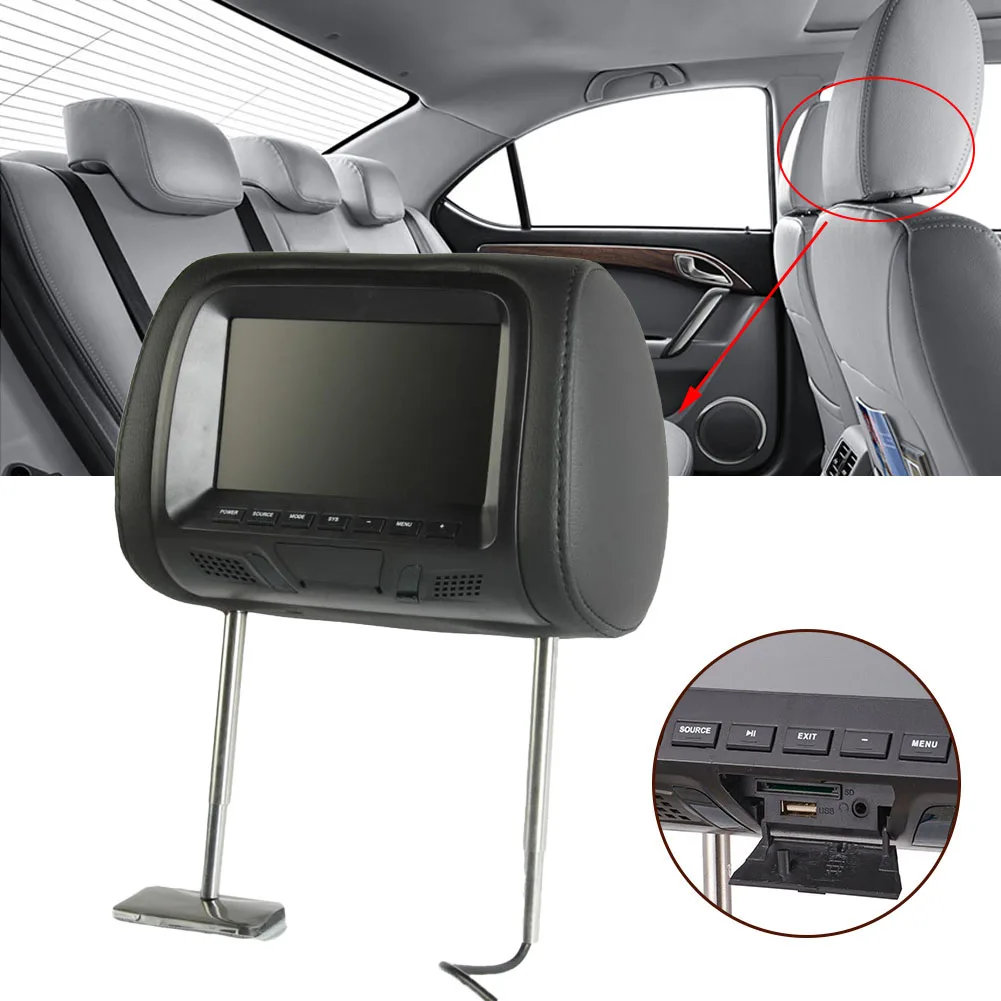 7inch Car Backrest Multimedia Player MP5 Display DC 12V Automobile Head Pillow Direct Installation Suitable For Most Cars
7inch Car Backrest Multimedia Player MP5 Display DC 12V Automobile Head Pillow Direct Installation Suitable For Most Cars