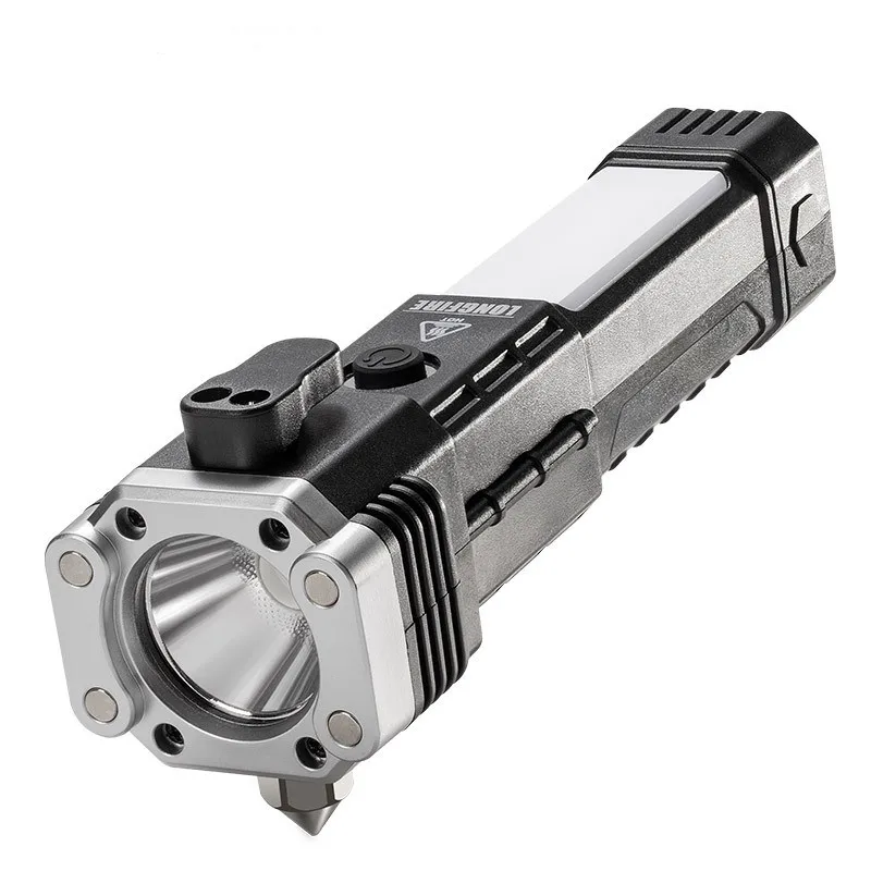 Powerful COB LED Flashlight Car Torch Safety Hammer Super Bright LED Strong Magnet Side Light Emergency Outdoor Adventure Torch
Powerful COB LED Flashlight Car Torch Safety Hammer Super Bright LED Strong Magnet Side Light Emergency Outdoor Adventure Torch