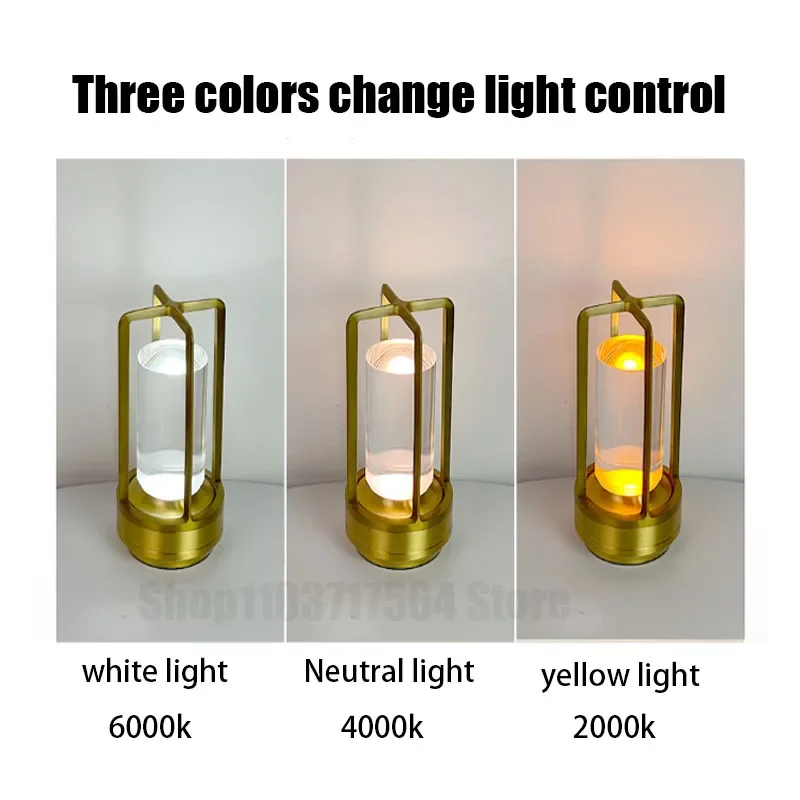 LED Cordless Table Lamp Retro Bar Metal Desk Lamps Rechargeable Touch Dimming Night Light Restaurant Bedroom Home Outdoor Decor
LED Cordless Table Lamp Retro Bar Metal Desk Lamps Rechargeable Touch Dimming Night Light Restaurant Bedroom Home Outdoor Decor