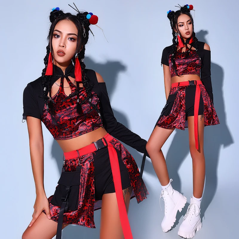 New Sexy Jazz Dance Women Costume Set Korean Song Troupe Stage Performance Clothing
New Sexy Jazz Dance Women Costume Set Korean Song Troupe Stage Performance Clothing