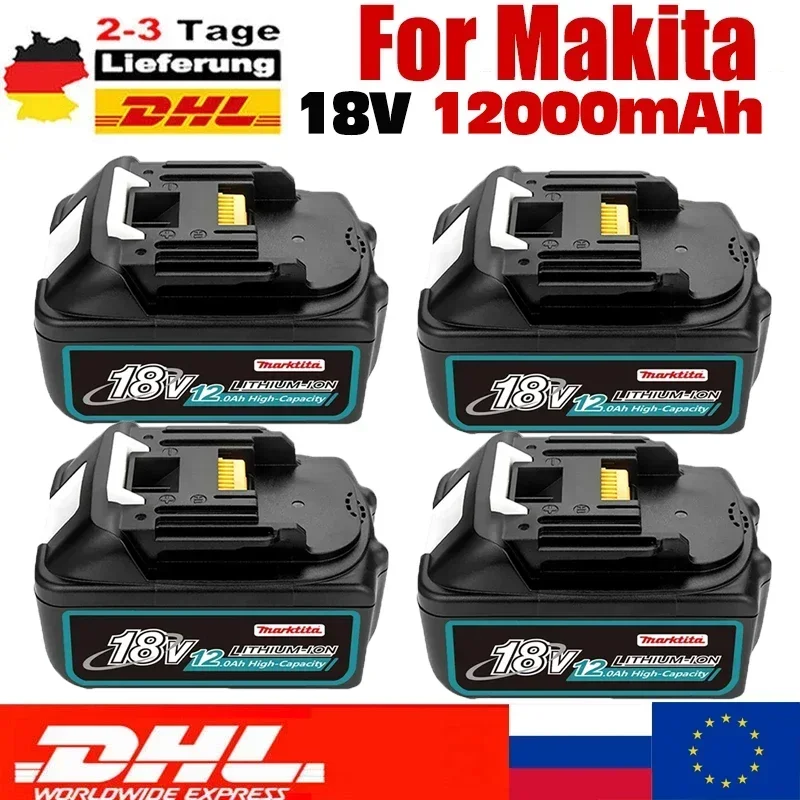BL1830 For Makita 18V Battery 12000mAh Battery For Makita Electric Tool BL1830 BL1850 BL1860 LXT400 Rechargeable Battery DC18RC
BL1830 For Makita 18V Battery 12000mAh Battery For Makita Electric Tool BL1830 BL1850 BL1860 LXT400 Rechargeable Battery DC18RC
