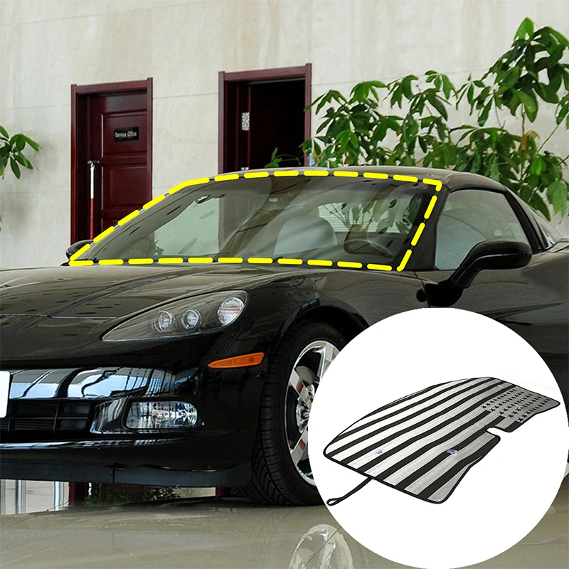 For 2005-2013 Chevrolet Corvette C6 Aluminum Foil Silver Car Front Glass UV Protection Sunshade Car Accessories
For 2005-2013 Chevrolet Corvette C6 Aluminum Foil Silver Car Front Glass UV Protection Sunshade Car Accessories