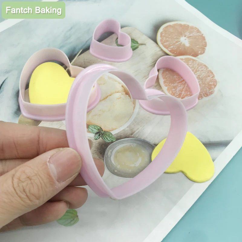 4pcs Plastic Heart Pattern Cutting Dies Mold Love Set Cookie Moulds Set Cake Cutters Baking Tools Plasticine Art Hold
4pcs Plastic Heart Pattern Cutting Dies Mold Love Set Cookie Moulds Set Cake Cutters Baking Tools Plasticine Art Hold