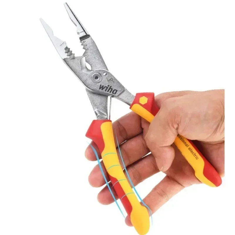 1pc 8-in-1 multifunctional electrician's pliers with insulating tips for stripping and crimping cable cutters wire stripper
1pc 8-in-1 multifunctional electrician's pliers with insulating tips for stripping and crimping cable cutters wire stripper