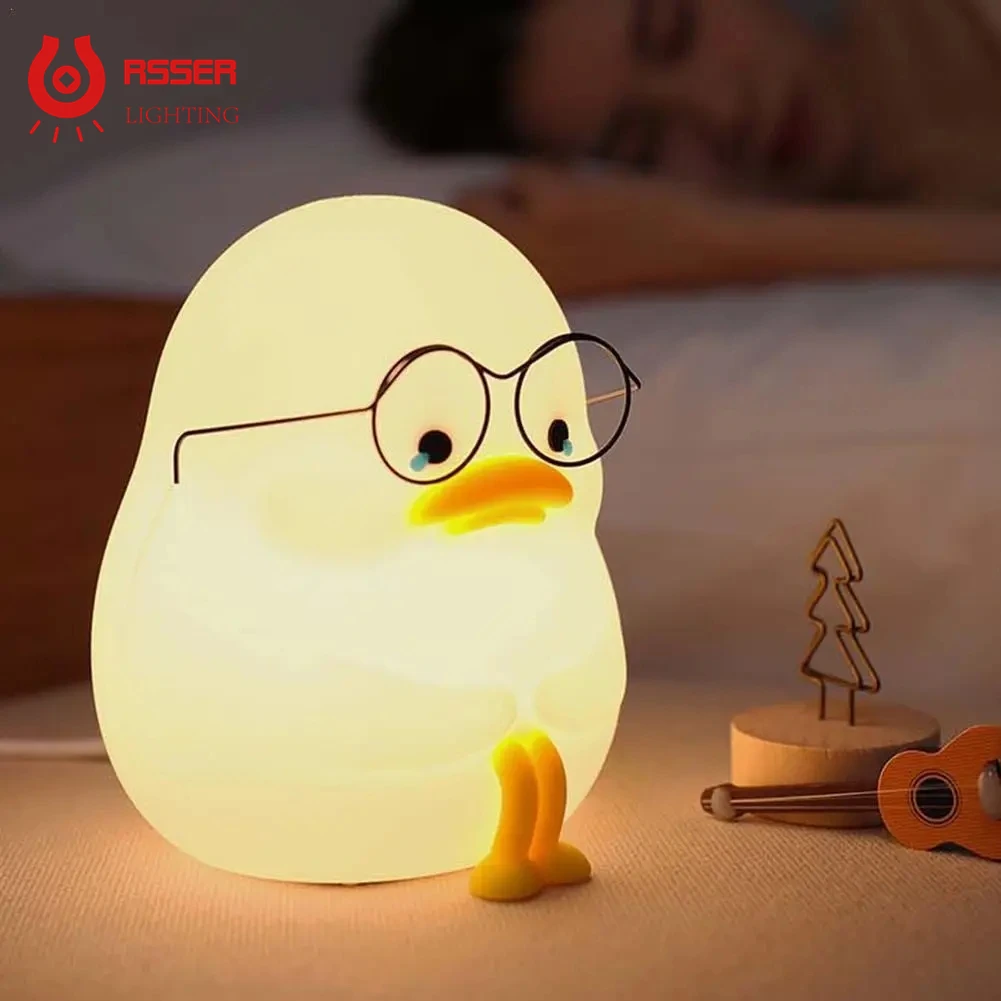 RSSER Duck Nightlights Kids Led Night Light Duckling Rechargeable Lamp USB Cartoon Silicone Children Bedroom Decoration Birthday
RSSER Duck Nightlights Kids Led Night Light Duckling Rechargeable Lamp USB Cartoon Silicone Children Bedroom Decoration Birthday