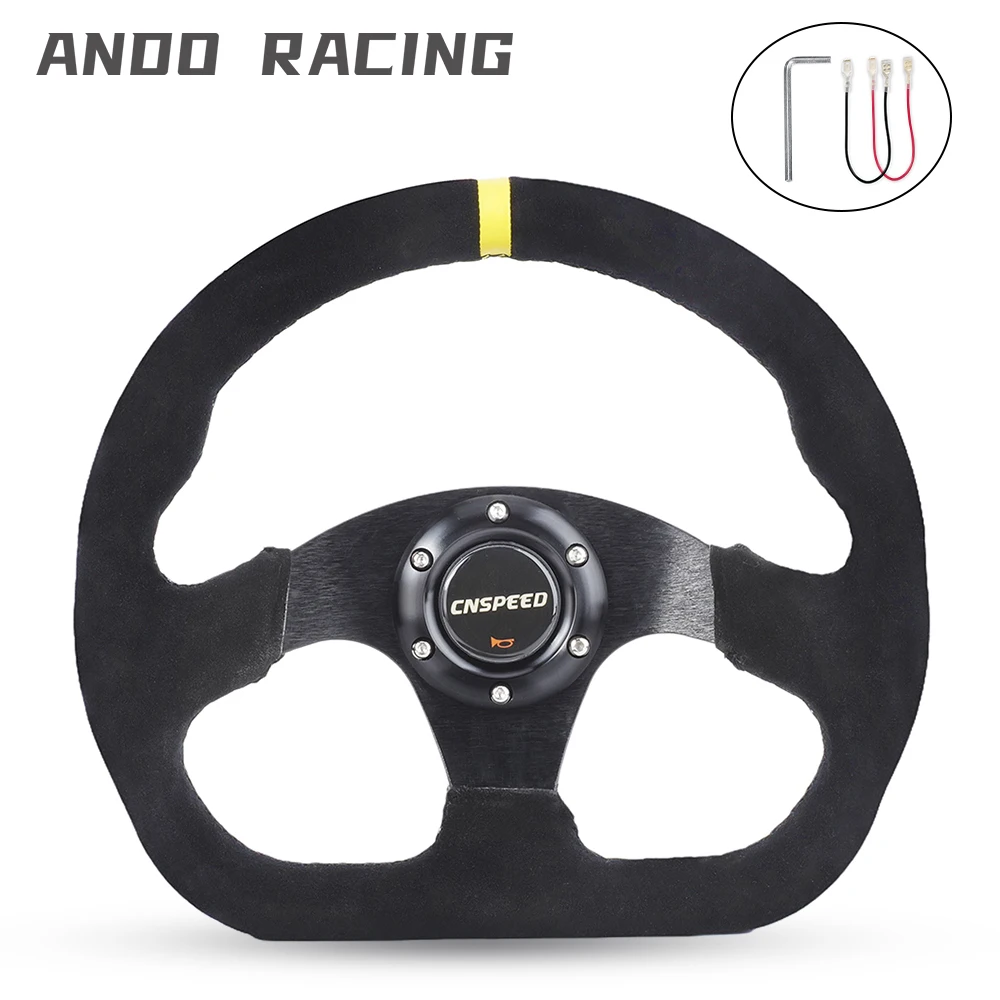 Black Suede Car-styling Sport Steering Wheel Racing Type PVC Universal 13 Inches 320MM Aluminum Retrofit Modified
Black Suede Car-styling Sport Steering Wheel Racing Type PVC Universal 13 Inches 320MM Aluminum Retrofit Modified