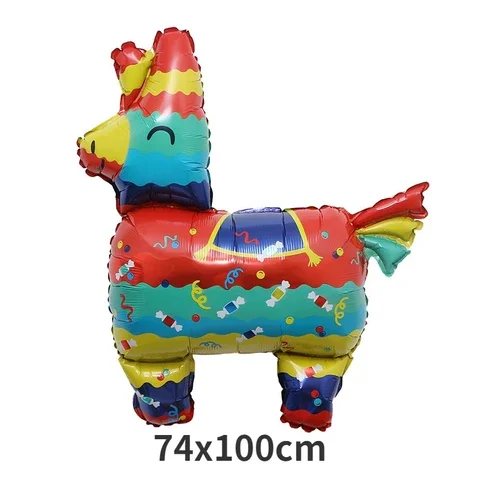 

Alpaca Cactus Happy Birthday Foil Balloons Mexican Fiesta Party Decorative Balloon Baby Shower Birthday Party Decorations Globos