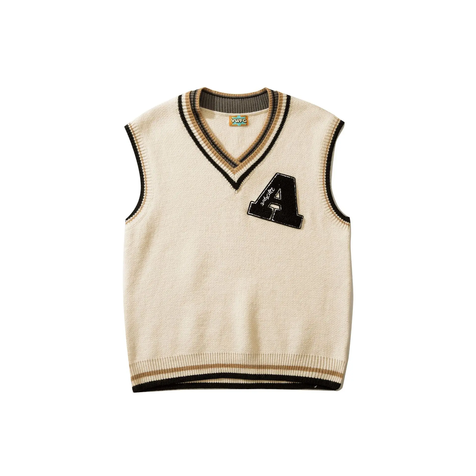 2022 New American V-neck vest sweater men's fashion brand autumn winter college couple sweater sleeveless vest sweater White
2022 New American V-neck vest sweater men's fashion brand autumn winter college couple sweater sleeveless vest sweater White