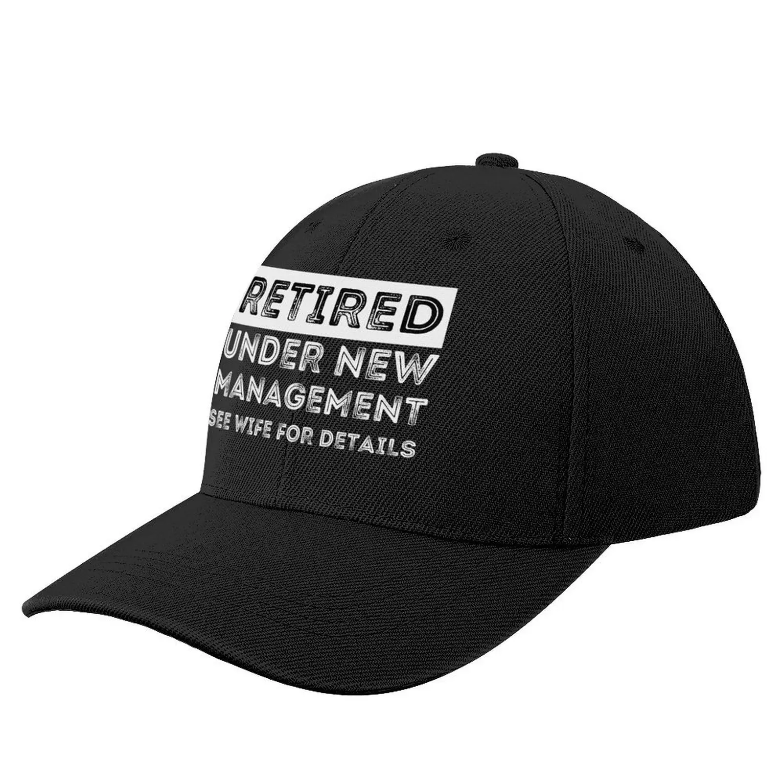 

RETIRED UNDER NEW MANAGEMENT SEE WIFE FOR DETAILS Baseball Cap New In The Hat Rave Caps For Men Women's