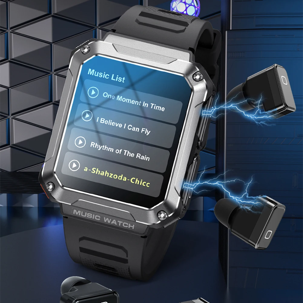 2023 New TWS Earphones Smart Watch Men 1.96 HD Screen Local Music Earbuds 4G Large Memory Bluetooth Call Sports Bracelet for Man
2023 New TWS Earphones Smart Watch Men 1.96 HD Screen Local Music Earbuds 4G Large Memory Bluetooth Call Sports Bracelet for Man
