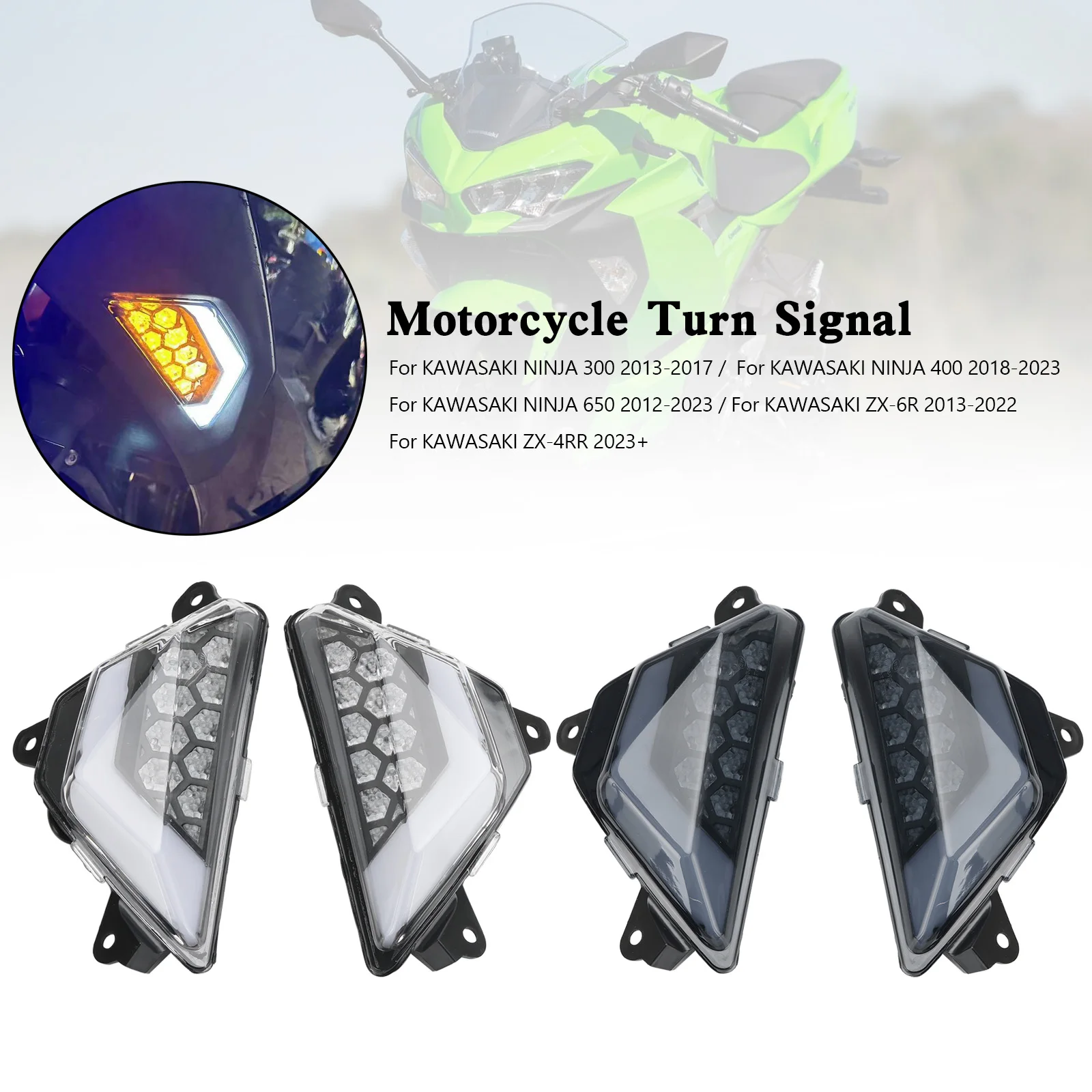 Светодиодный передний указатель поворота Topteng для KAWASAKI NINJA 300 400 светильник 650 +
Светодиодный передний указатель поворота Topteng для KAWASAKI NINJA 300 400 светильник 650 +