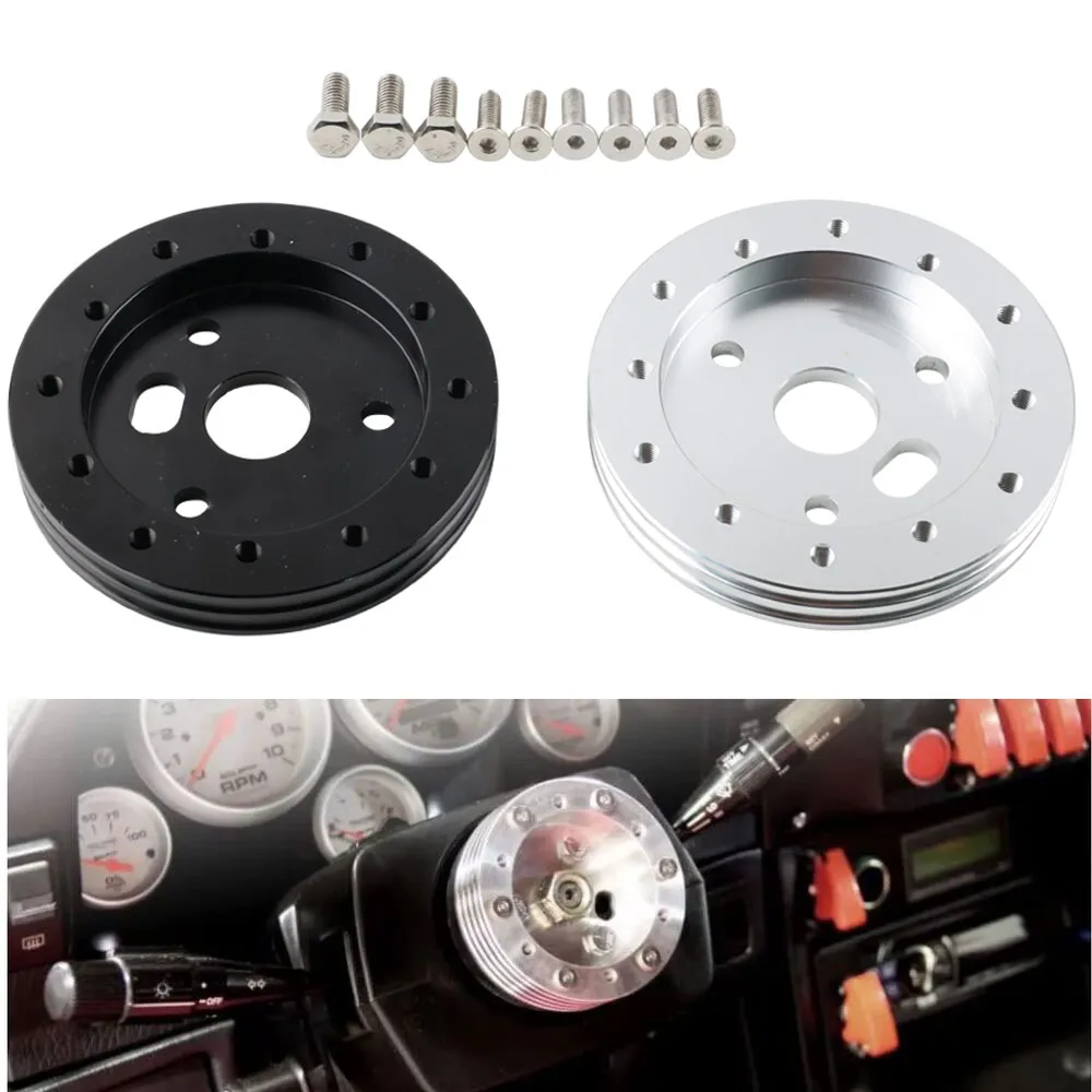 Silver Black 0.5" Steering Wheel Hub Conversion Spacer 6 Hole for Grant 3 Hole Hub Adapter
Silver Black 0.5" Steering Wheel Hub Conversion Spacer 6 Hole for Grant 3 Hole Hub Adapter