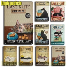 Lazy Kitty Bath Soap Wash Saver Water Use Your Tonguf Tin Sign Decoration Chic Metal Poster Wall Decoration Gift for Cat Lover 
Lazy Kitty Bath Soap Wash Saver Water Use Your Tonguf Tin Sign Decoration Chic Metal Poster Wall Decoration Gift for Cat Lover