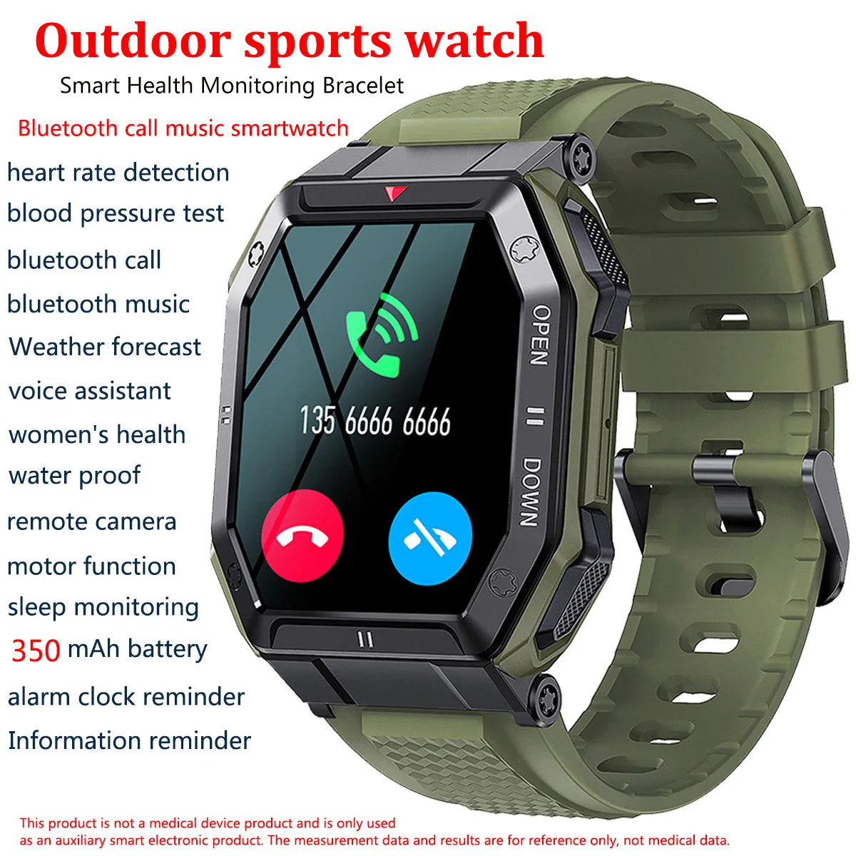 Sport Smartwatch Men Male Smart Watch Bluetooth-Call Fitness Smart clock Outdoor Waterproof For Android IOS Smart-watch relogio
Sport Smartwatch Men Male Smart Watch Bluetooth-Call Fitness Smart clock Outdoor Waterproof For Android IOS Smart-watch relogio