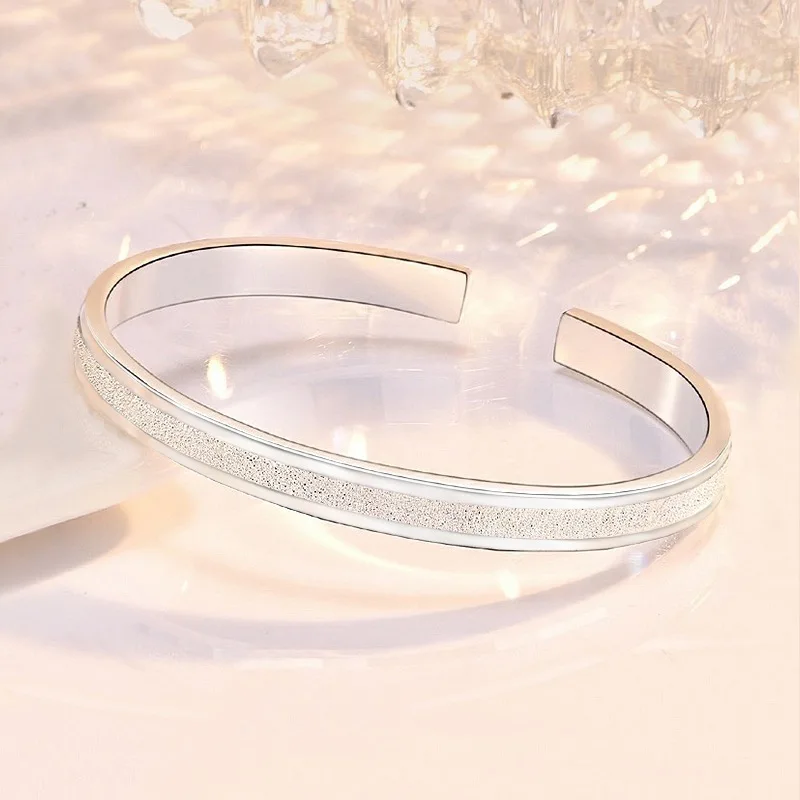 Popular brand 925 sterling silver fine Frosted Star River bracelets Bangles for women jewelry Adjustable fashion party wedding
Popular brand 925 sterling silver fine Frosted Star River bracelets Bangles for women jewelry Adjustable fashion party wedding
