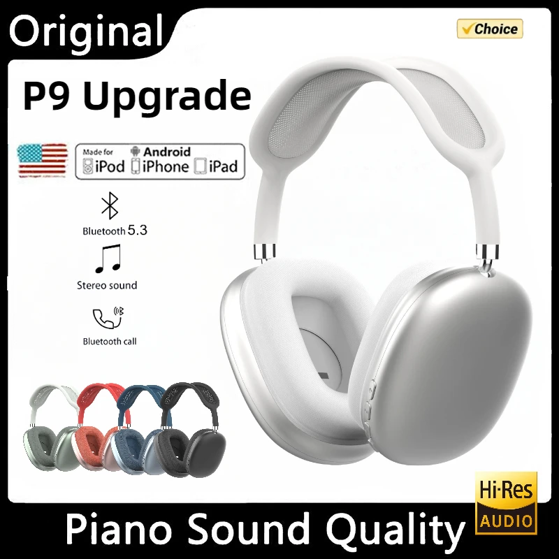New P9 Wireless Bluetooth Headphones Noise Cancelling Headsets Stereo Sound Earphones Sports Gaming Headphones Supports TF
New P9 Wireless Bluetooth Headphones Noise Cancelling Headsets Stereo Sound Earphones Sports Gaming Headphones Supports TF