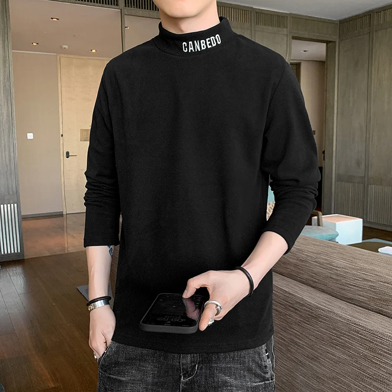 2023 Men's Autumn and Winter Pullover Half High Collar Pure Cotton Bottom Solid Color Fashion Casual Knitted Long Sleeved Tops
2023 Men's Autumn and Winter Pullover Half High Collar Pure Cotton Bottom Solid Color Fashion Casual Knitted Long Sleeved Tops
