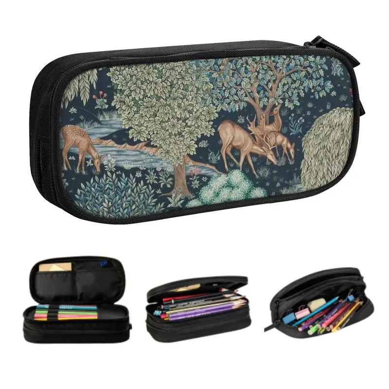 Custom William Morris Deer Cute Pencil Cases Girl Boy Large Capacity Textile Pattern Pencil Pouch School Accessories
Custom William Morris Deer Cute Pencil Cases Girl Boy Large Capacity Textile Pattern Pencil Pouch School Accessories