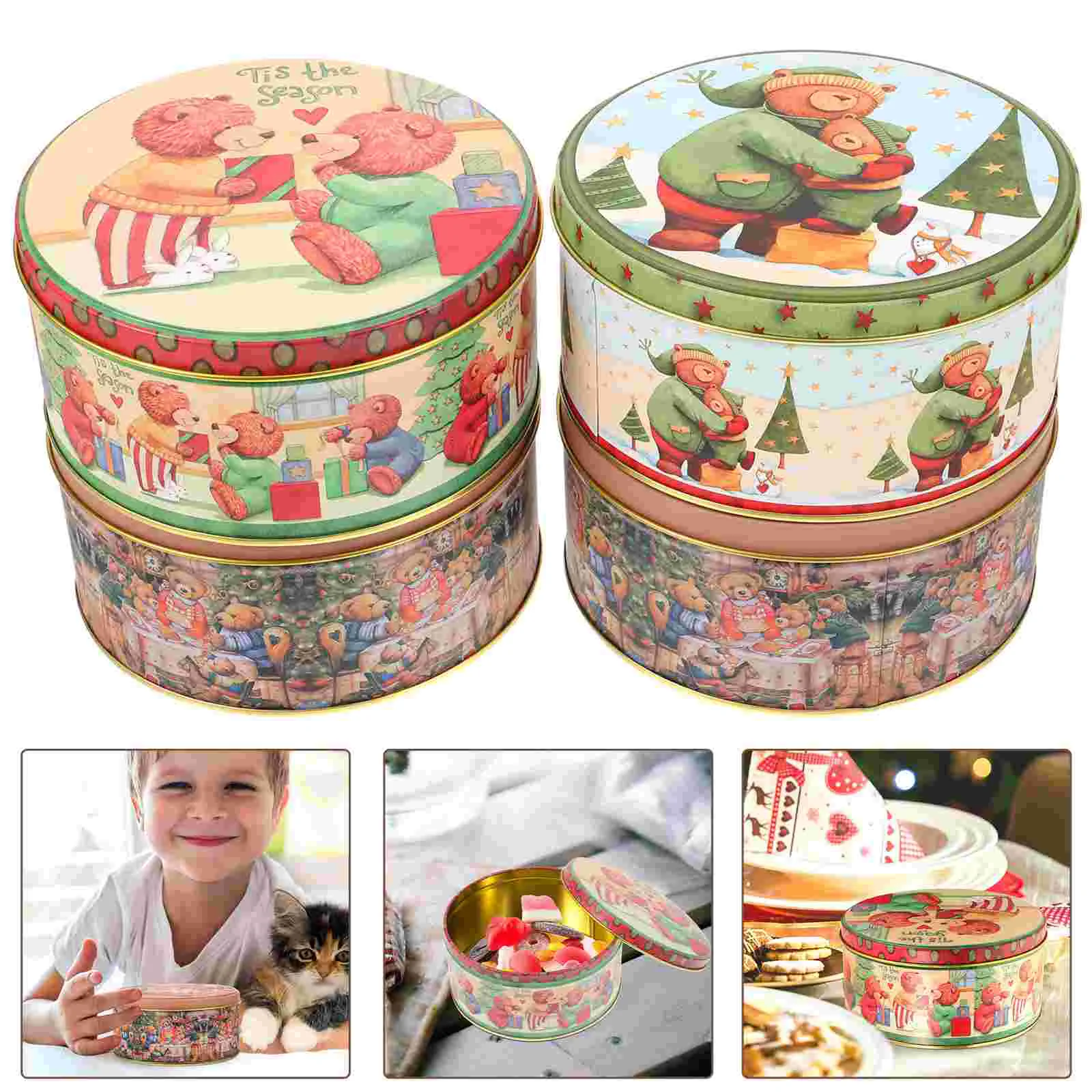 Christmas Tinplate Cases Candy Biscuit Storage Cases Cookie Boxes Tinplate Christmas Candy Gift Box (Mixed Style)
Christmas Tinplate Cases Candy Biscuit Storage Cases Cookie Boxes Tinplate Christmas Candy Gift Box (Mixed Style)
