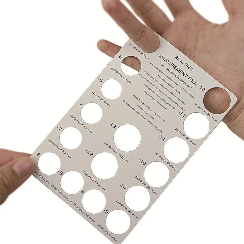 US EU Ring Measurin Tool Finger Ring Measuring Card Board For DIY Fashion Jewelry Measuring Tools Set
US EU Ring Measurin Tool Finger Ring Measuring Card Board For DIY Fashion Jewelry Measuring Tools Set