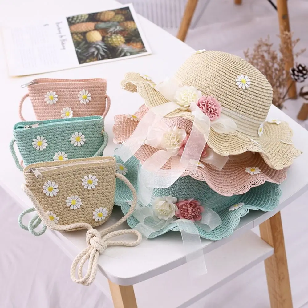 Summer Baby Flower Breathable Hat Straw Hat With Handbag Bags Kids Hat Boy Girls Sun Visor UV Protection Panama Hat
Summer Baby Flower Breathable Hat Straw Hat With Handbag Bags Kids Hat Boy Girls Sun Visor UV Protection Panama Hat