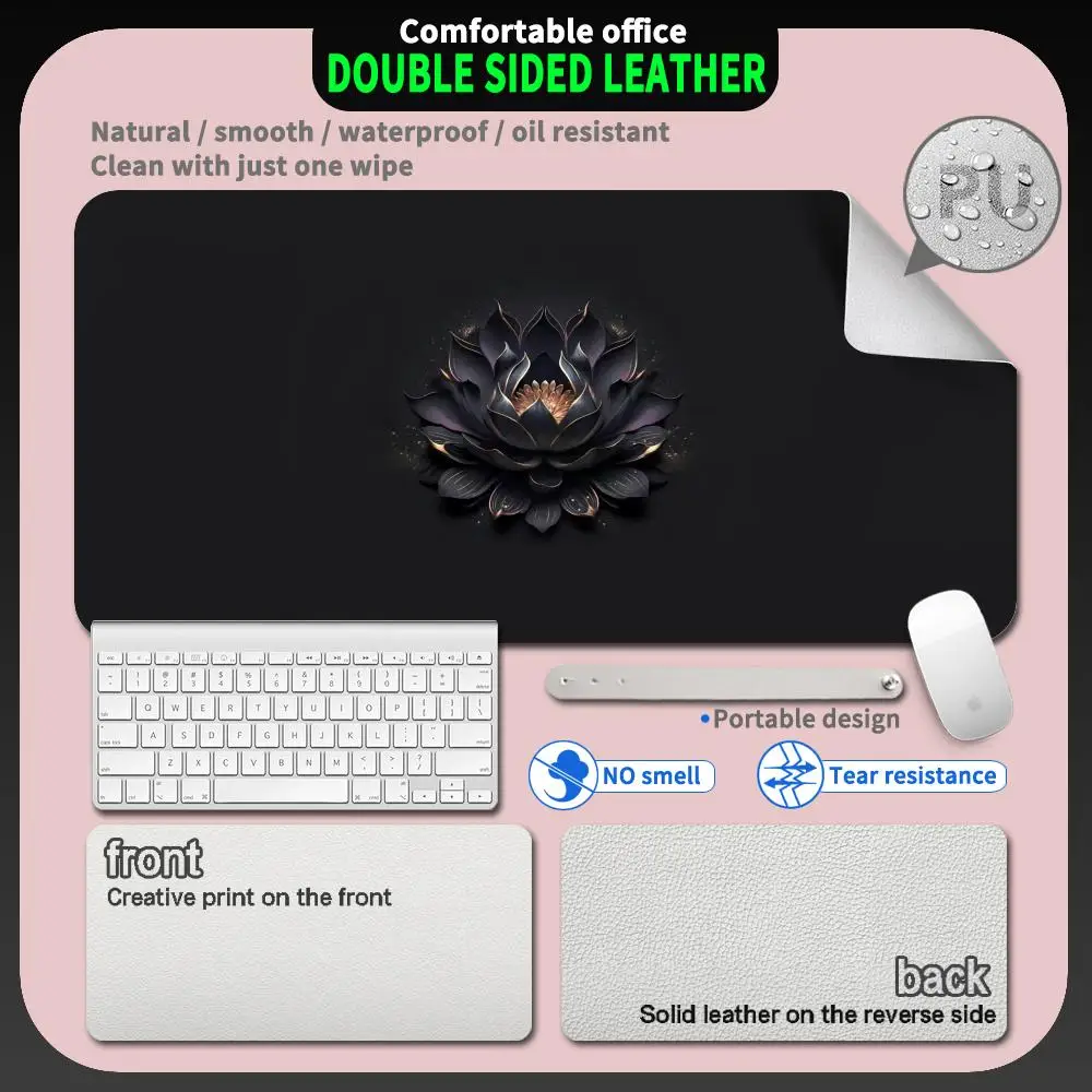 Black Lotus PU Double sided leather flowers Mousepad Computer Tables Desk Mat PC Office Carpet Laptop Keyboard Gaming Mause Pad
Black Lotus PU Double sided leather flowers Mousepad Computer Tables Desk Mat PC Office Carpet Laptop Keyboard Gaming Mause Pad