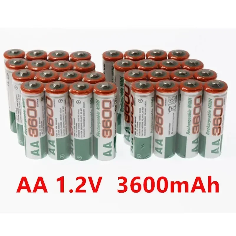 

AA new 1.2V battery 3600mAh rechargeable battery, suitable for clocks, mice, computers, household appliances, office supplies,
