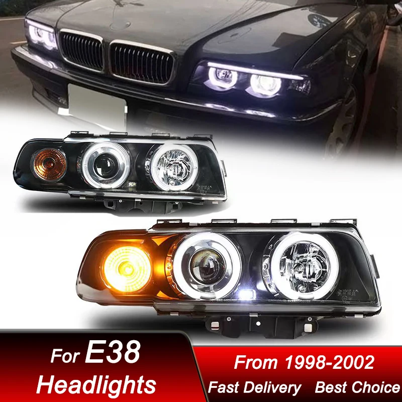 Автомобильные фары для BMW 7 серии E38 740 95-02, новая модель, фары головного света в сборе, обновленная Настройка, комплект аксессуаров для линз проектора
Автомобильные фары для BMW 7 серии E38 740 95-02, новая модель, фары головного света в сборе, обновленная Настройка, комплект аксессуаров для линз проектора