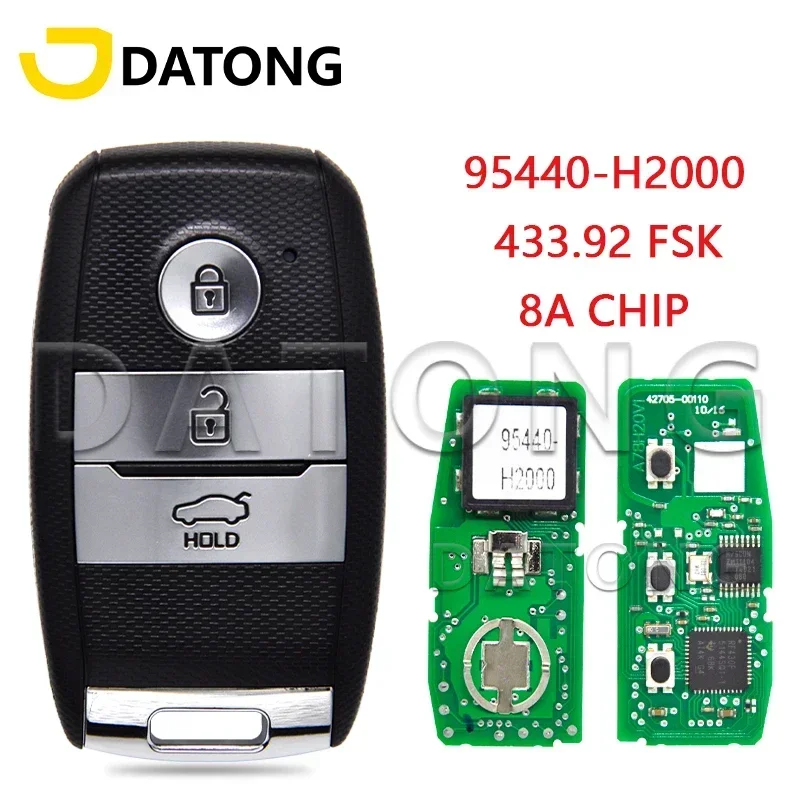 Автомобильный пульт дистанционного управления Datong World для KIA K2 K3 95440-H2000 8A Chip 433,92 FSK
Автомобильный пульт дистанционного управления Datong World для KIA K2 K3 95440-H2000 8A Chip 433,92 FSK