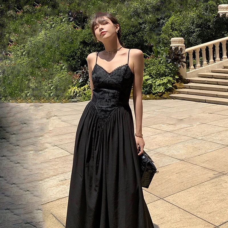 New Summer Black Backless Maxi Women Strappy Dress 2023 Slim Long Party Vacation Dress Female Wedding Satin Quinceanera Clothing
New Summer Black Backless Maxi Women Strappy Dress 2023 Slim Long Party Vacation Dress Female Wedding Satin Quinceanera Clothing
