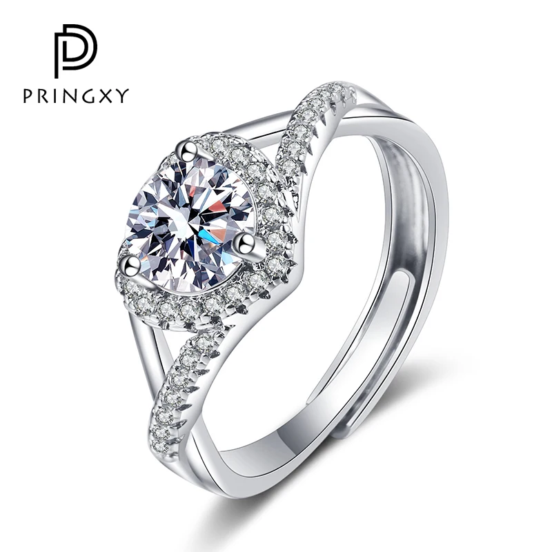 PRINGXY 1CT Heart Shaped Cut Moissanite Diamond Ring 925 Sterling Silver Platinum Plated Wedding Band Promise Ring for Women New
PRINGXY 1CT Heart Shaped Cut Moissanite Diamond Ring 925 Sterling Silver Platinum Plated Wedding Band Promise Ring for Women New