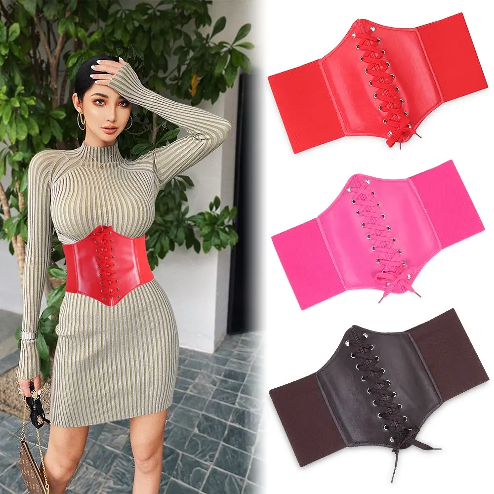 Slimming Body High Waist Dress PU Leather Skirt Decorations Shaping Girdle Belt Female Waistband Cummerbunds Wide Waist Belt
Slimming Body High Waist Dress PU Leather Skirt Decorations Shaping Girdle Belt Female Waistband Cummerbunds Wide Waist Belt