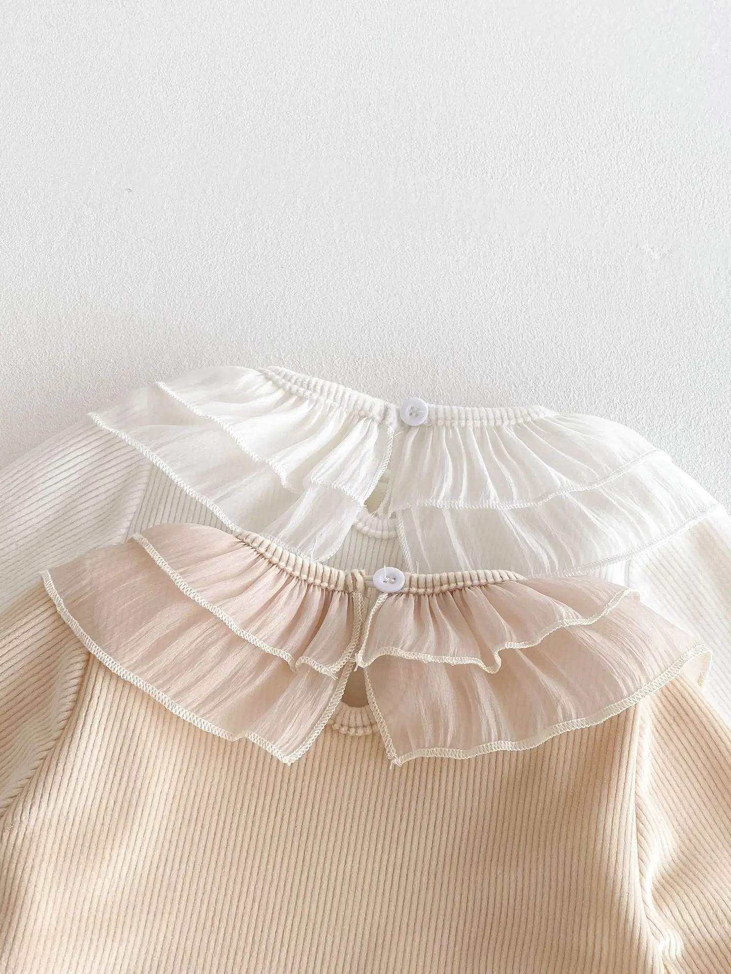 2025 Winter New Baby Girls Ruffle Collar Fleece Tees Infant Solid Bottoming Shirt Toddler Girls Plus Velvet Thick Warm Tops 33 S5d02ec139b4748f789e5db998a1c7fc0V