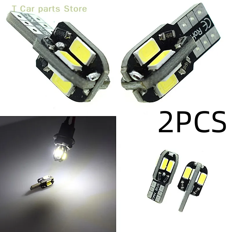 2PCS T10 LED Small Bulbs Canbus 5630 8SMD 12V 8000K License Plate Lamp Car Map Dome Lights Parking Light Auto Signal Lamp
2PCS T10 LED Small Bulbs Canbus 5630 8SMD 12V 8000K License Plate Lamp Car Map Dome Lights Parking Light Auto Signal Lamp