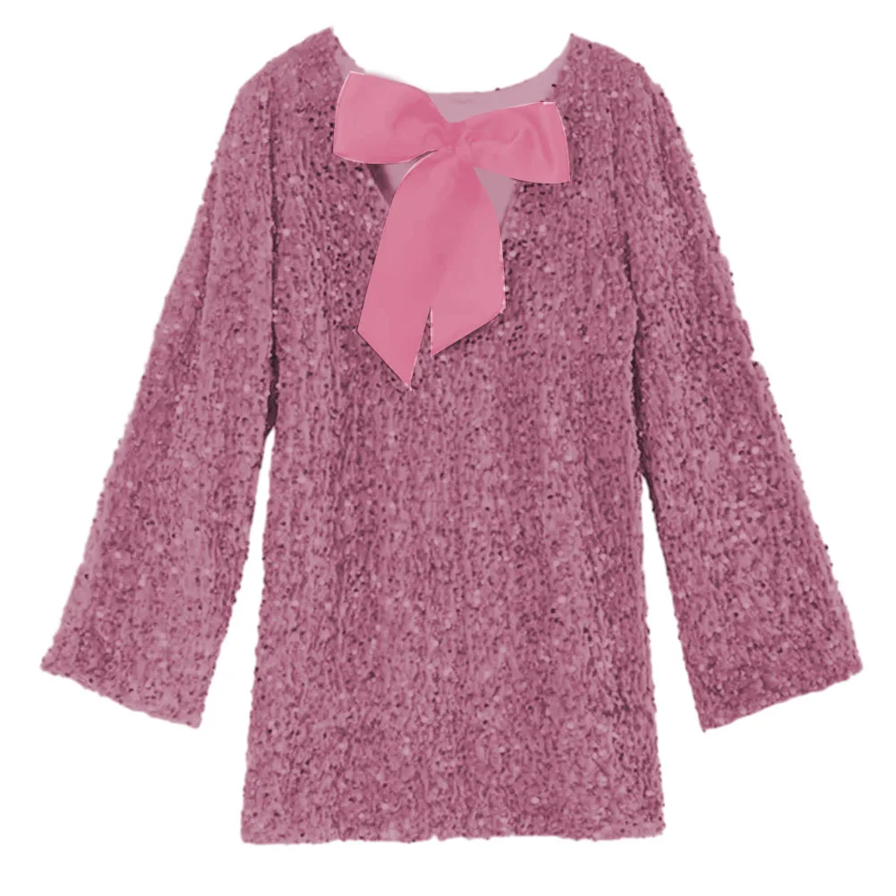 Sparkling Long Sleeve Dress Bowtie Sequin Short Loose Dress Women's Fashionable Party Attire Unleash Your Charm
Sparkling Long Sleeve Dress Bowtie Sequin Short Loose Dress Women's Fashionable Party Attire Unleash Your Charm