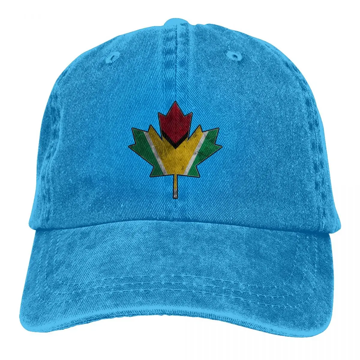 

Guyanese Canadian Maple Leaf Clipped Into Guyanese Baseball Cap Men Hats Women Visor Protection Snapback National Flag Caps