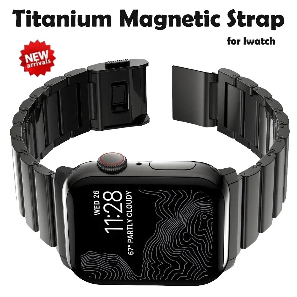 Магнитный браслет из титана для Apple Watch Band Ultra, люксовый титановый браслет для IWatch 9 8 7 6 5, 49 мм 45 мм 44 мм 42 мм
Магнитный браслет из титана для Apple Watch Band Ultra, люксовый титановый браслет для IWatch 9 8 7 6 5, 49 мм 45 мм 44 мм 42 мм