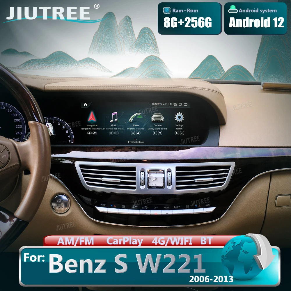 Android 12.0 Snapdragon 662 Car Radio GPS 8+256GB For Mercedes BENZ S Class W221 W216 CL 2006-2013 Multimedia Player Head Unit
Android 12.0 Snapdragon 662 Car Radio GPS 8+256GB For Mercedes BENZ S Class W221 W216 CL 2006-2013 Multimedia Player Head Unit
