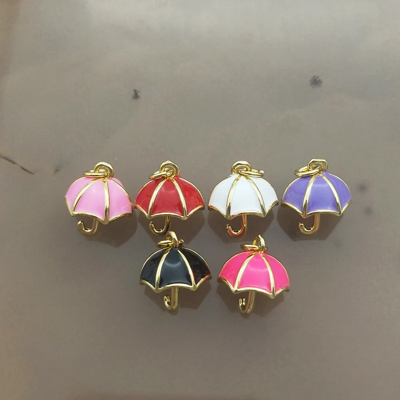 5pcs Mini Multi Color Drop Oil Umbrella Pendant Pretty Cute Charms for Woman Girls DIY Necklace Earrings Bracelet Jewelry Gifts
5pcs Mini Multi Color Drop Oil Umbrella Pendant Pretty Cute Charms for Woman Girls DIY Necklace Earrings Bracelet Jewelry Gifts