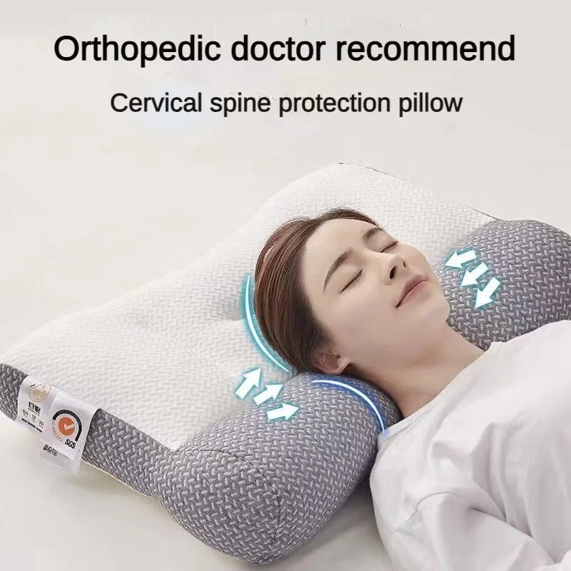 Orthopedic Reverse Traction Pillow, Protects Cervical Vertebra and Helps Sleep Single Neck, Can Be Machine Washable, 48x74cm
Orthopedic Reverse Traction Pillow, Protects Cervical Vertebra and Helps Sleep Single Neck, Can Be Machine Washable, 48x74cm