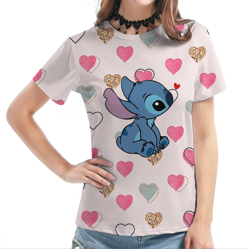 Cartoon Disney T-shirt Kawaii Lilo Stitch T Shirt Women Casual Tops Funny Cute Stitch Print Shirt Ulzzang Tshirt Children's Tees
Cartoon Disney T-shirt Kawaii Lilo Stitch T Shirt Women Casual Tops Funny Cute Stitch Print Shirt Ulzzang Tshirt Children's Tees