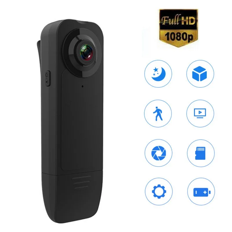 

A18 Mini Camera HD 1080P Micro Camera Back Clip Wearable Body Pen Camera Digital DV DVR Camcorder Video Recorder Up to 64GB