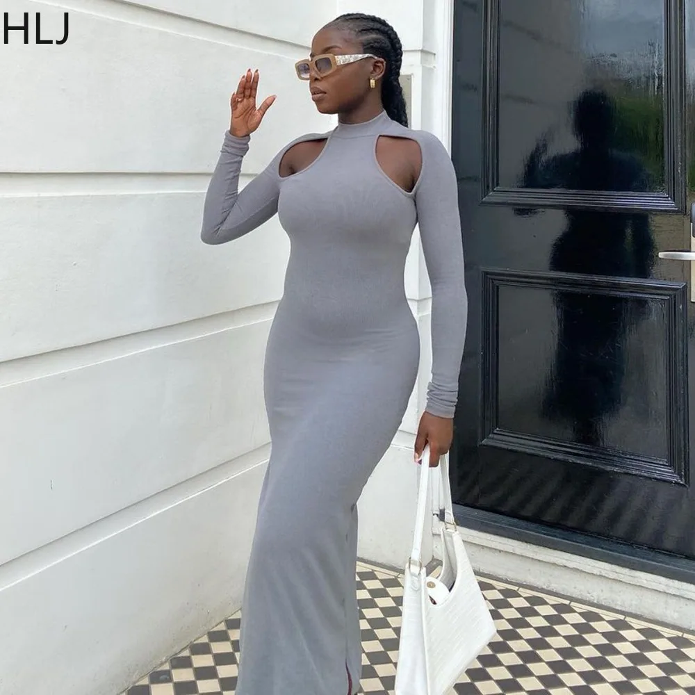 HLJ Casual Solid Color Ribber Bodycon Mid Dresses Women Round Neck Long Sleeve Slim Vestidos Fashion Nightclub Clothing 2024 New
HLJ Casual Solid Color Ribber Bodycon Mid Dresses Women Round Neck Long Sleeve Slim Vestidos Fashion Nightclub Clothing 2024 New