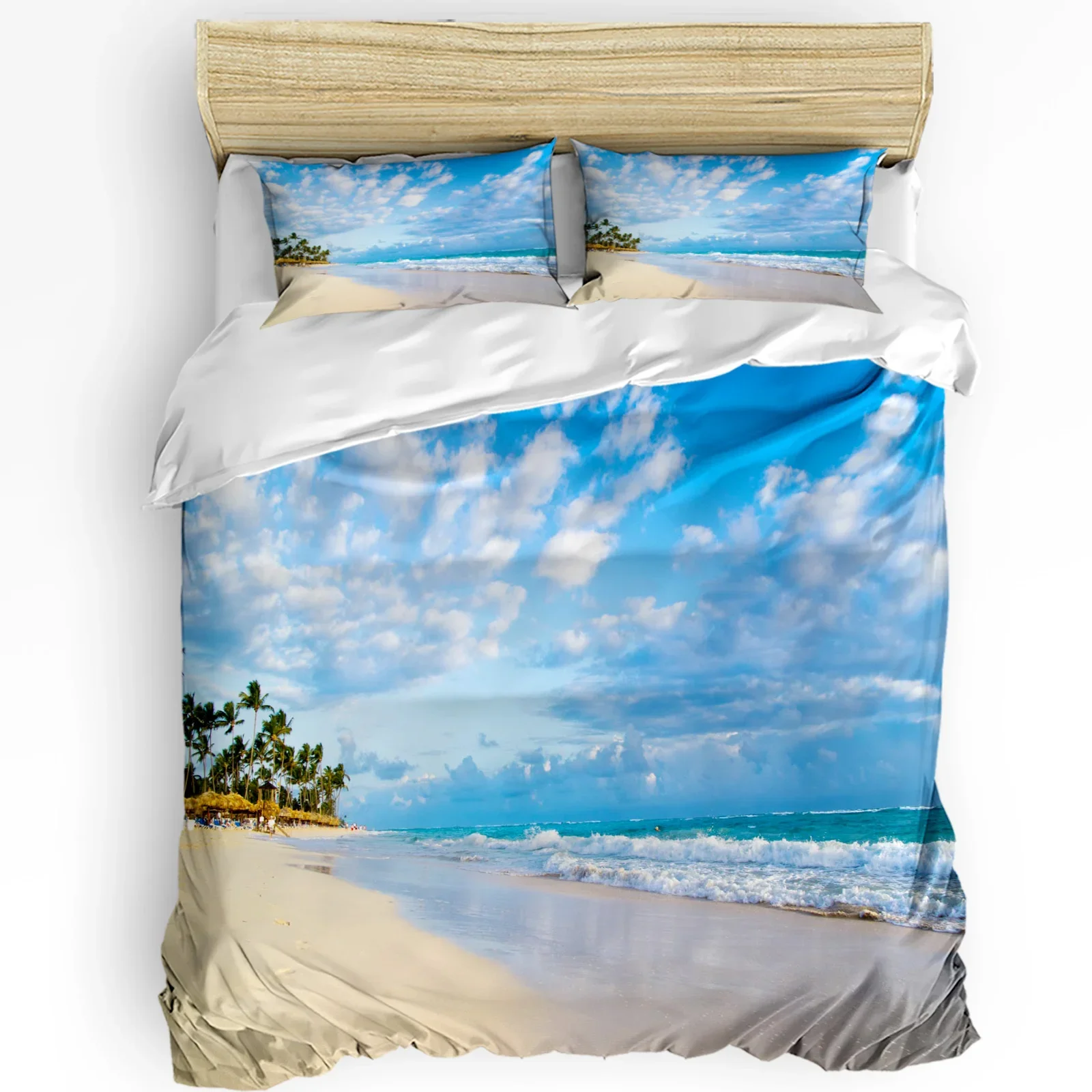 The Sea Beach Blue Sky White Clouds 3pcs Bedding Set For Bedroom Double Bed Home Textile Duvet Cover Quilt Cover Pillowcase
The Sea Beach Blue Sky White Clouds 3pcs Bedding Set For Bedroom Double Bed Home Textile Duvet Cover Quilt Cover Pillowcase