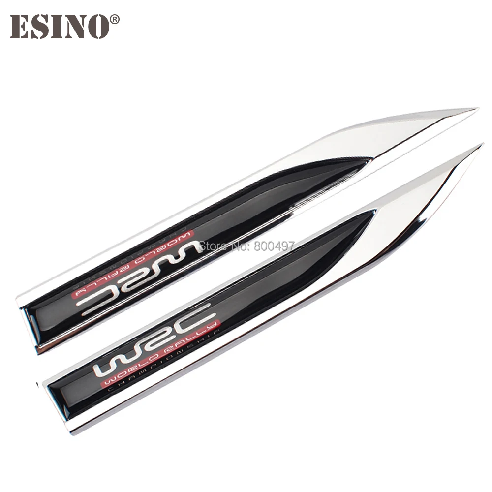 2 x Car Body Fender Side Metal Chrome Zinc Alloy Knife Side 3D Emblems Badge Sticker Decals For WRC FIA World Rally Championship
2 x Car Body Fender Side Metal Chrome Zinc Alloy Knife Side 3D Emblems Badge Sticker Decals For WRC FIA World Rally Championship