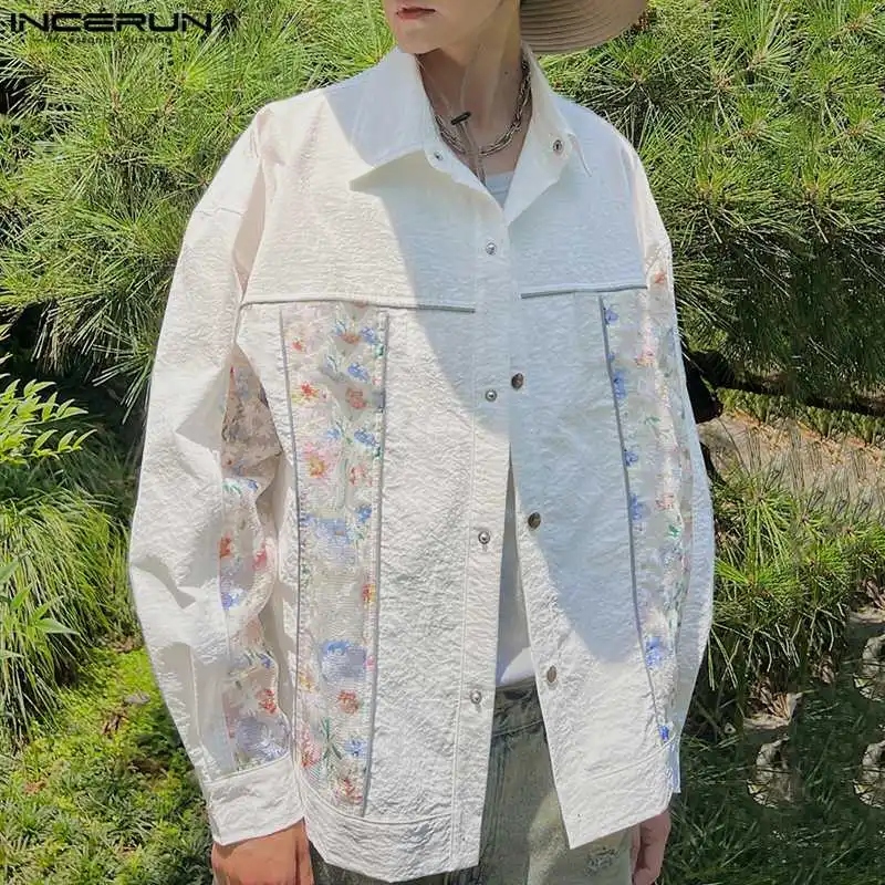 2024 Men Shirt Print Mesh Patchwork Lapel Long Sleeve Korean Men Clothing Streetwear Loose Fashion Casual Shirts S-5XL INCERUN
2024 Men Shirt Print Mesh Patchwork Lapel Long Sleeve Korean Men Clothing Streetwear Loose Fashion Casual Shirts S-5XL INCERUN