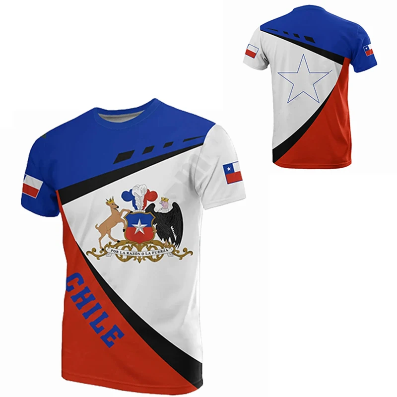 Chile Flag Print Men's High Quality Top T-shirt Summer O Collar Breathable Street Casual Plain Oversized Army Veteran Clothing
Chile Flag Print Men's High Quality Top T-shirt Summer O Collar Breathable Street Casual Plain Oversized Army Veteran Clothing